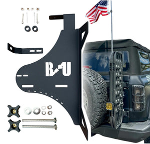 Buckle Up Off-Road KJM Recovery Track Board & Accessories Mount for 2021+ Ford Bronco & Bronco Raptor | USA MADE