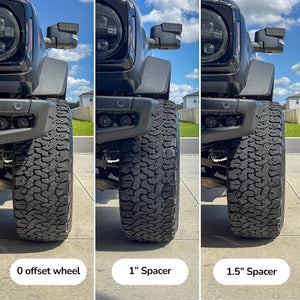 Buckle Up Off-Road 1 inch Wheel Spacers 6x139.7/93.1mm for 2021+ Ford Bronco, 19+ Ford Ranger, 24+ Ranger Raptor (Pair)