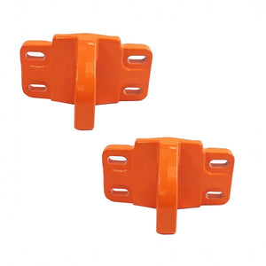 UPR Front Tow Hooks for OEM Modular Bumper for 2021+ Ford Bronco & Bronco Raptor (Orange) - Set of 2 | 2530-03