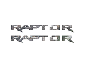 Tufskinz Raptor Running Board Emblem Overlays Fits 2024+ Ford Ranger Raptor