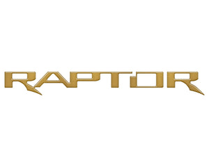 Tufskinz Raptor Tailgate Emblem Inserts Fits 2024+ Ford Ranger- Cyber Orange