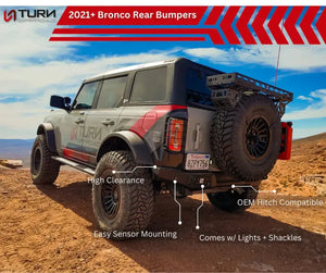 Turn Offroad 2021+ Ford Bronco Rear Bumper | RB1-M1