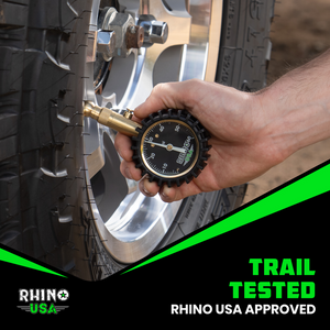 Rhino USA Heavy Duty 60 Psi Tire Pressure Gauge | RGAUG-060