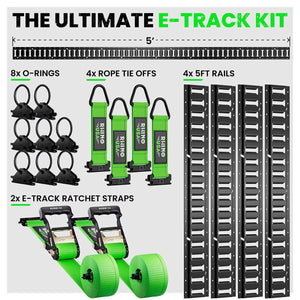Rhino USA Ultimate E-Track Tie-Down Kit | TD-ETKIT-RAIL14