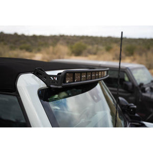 DV8 Offroad 40" Curved Light Bar Mount for 12 3in. Pod Lights for 2021+ Ford Bronco | LBBR-03