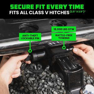 Rhino USA Locking Hitch Pin For 2.5Ft Class V Hitch | HITCH-PIN-2.5