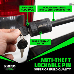 Rhino USA Locking Hitch Pin For 2.5Ft Class V Hitch | HITCH-PIN-2.5