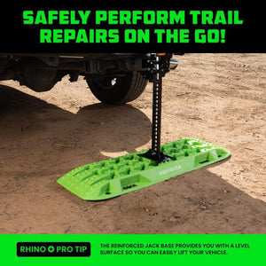 Rhino USA Recovery Traction Boards - Green (Pair) | TRACBOARDS-GRN