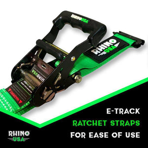 Rhino USA Utv Wheel Chock Tie-Down Kit (2-Wheel Kit) (Green) | RNO-CHOCK-SET