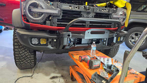 Ford Bronco Winch Mount with Bull Bar | 2021+ Modular Bumper – Buckle Up Off Road