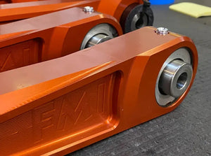 Foutz Motorsports Billet Aluminum Rear Suspension Arms With Ultra-Flex Joints (Fox Orange) for 22+ Ford Bronco Raptor | FMI050604120040192