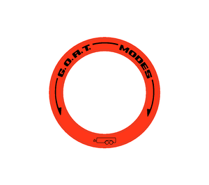 StickerFab Drive Mode to GOAT Mode Dial Ring Overlay - 2024+ Ranger & Ranger Raptor
