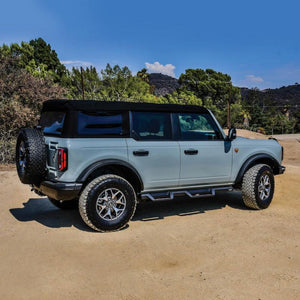 Westin/HDX 2021+ Ford Bronco Drop Nerf Step Bars - Textured Black for 2021+ Ford Bronco 4-Door | 56-14195