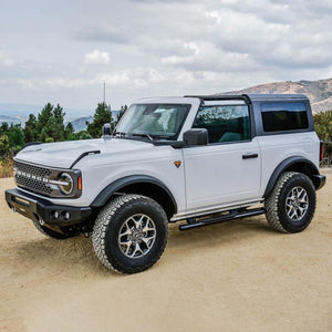 Westin PRO TRAXX 4 Oval Nerf Step Bars - Textured Black for 2021+ Ford Bronco 2 Door | 21-24185