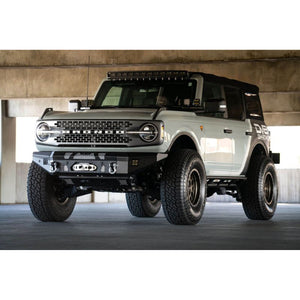 DV8 Offroad MTO Front Bumper Winch Capable w/ Optional Bull Bar/Aux Light Opening for 2021+ Ford Bronco | FBBR-01