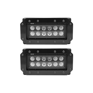 Westin HDX Flush Mount B-FORCE LED Light Kit (Set of 2) w/wiring harness | 57-0025