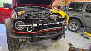Ford Bronco Winch Mount with Bull Bar | 2021+ Modular Bumper – Buckle Up Off Road