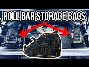 How to install and use a roll bar d pillar storage bag on ford bronco