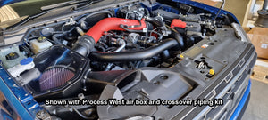 Process West Intercooler Black Piping Kit compatible with Factory Intercooler and Stage 1 PW for 24+ Ranger Raptor 22+ Bronco Raptor | PRW-PWRR01B-pipe