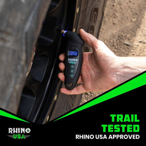Rhino USA Digital Tire Pressure Gauge 150 Psi (Green) | RGAUGE-DIGITAL