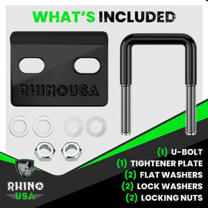 Rhino USA Hitch Tightener Anti-Rattle Clamp For 2In Receiver | RNO-HTCH-TGHTNR