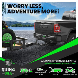 Rhino USA Hitch Tightener Anti-Rattle Clamp For 2In Receiver | RNO-HTCH-TGHTNR