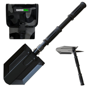 Rhino USA Folding Recovery Shovel W/Pick | RNO-ETOOL