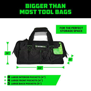 Rhino USA Heavy Duty Tool Bag (Black) | RNO-TOOLBAG-BLK