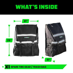 Rhino USA Spare Tire Trash Bag - Black | TIREBAG-BLK
