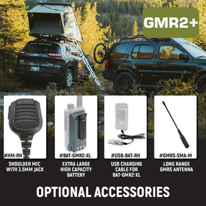 Rugged Radios Rugged GMR2 PLUS - GMRS / FRS Two Way Handheld Radio Safety Orange | GMR2-PLUS-ORN