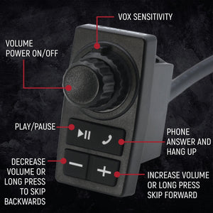 Rugged Radios STX STEREO Remote Head Complete Master Comm Kit with Intercom and 2-Way Radio G1 GMRS | MCK-STX-RS-2P-G1