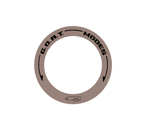 StickerFab Drive Mode to GOAT Mode Dial Ring Overlay - 2024+ Ranger & Ranger Raptor