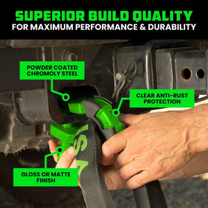 Rhino USA 8T Super Shackle 2-Pack (Green) | SUPERSHACK-GRN
