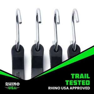 Rhino USA Heavy Duty Bungee - Set Of 12 | TD-BGHD12-BLK
