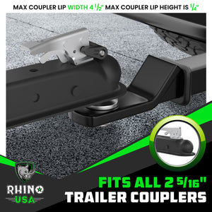 Rhino USA 2 5/16In Trailer Coupler Hd Lock Kit-2-Pieces | TRL-LOCK-KIT-2.5