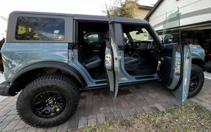 StickerFab Vinyl Door Sill Protectors - 2021+ Ford Bronco 4 Door