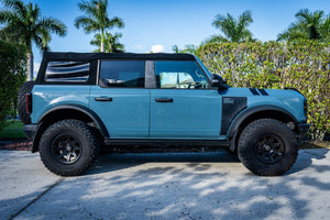 Topo American Flag Fender Overlays (Clear) - 2021+ Bronco