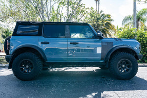 Topo American Flag Fender Overlays (Clear) - 2021+ Bronco