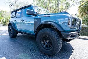Topo American Flag Fender Overlays (Clear) - 2021+ Bronco
