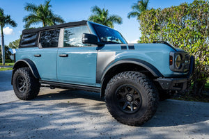 Topo American Flag Fender Overlays (Clear) - 2021+ Bronco