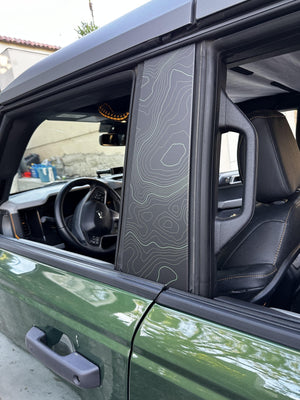 Topo B Pillar Protection Kit (Printed Series) - 2021+ Bronco 4 Door