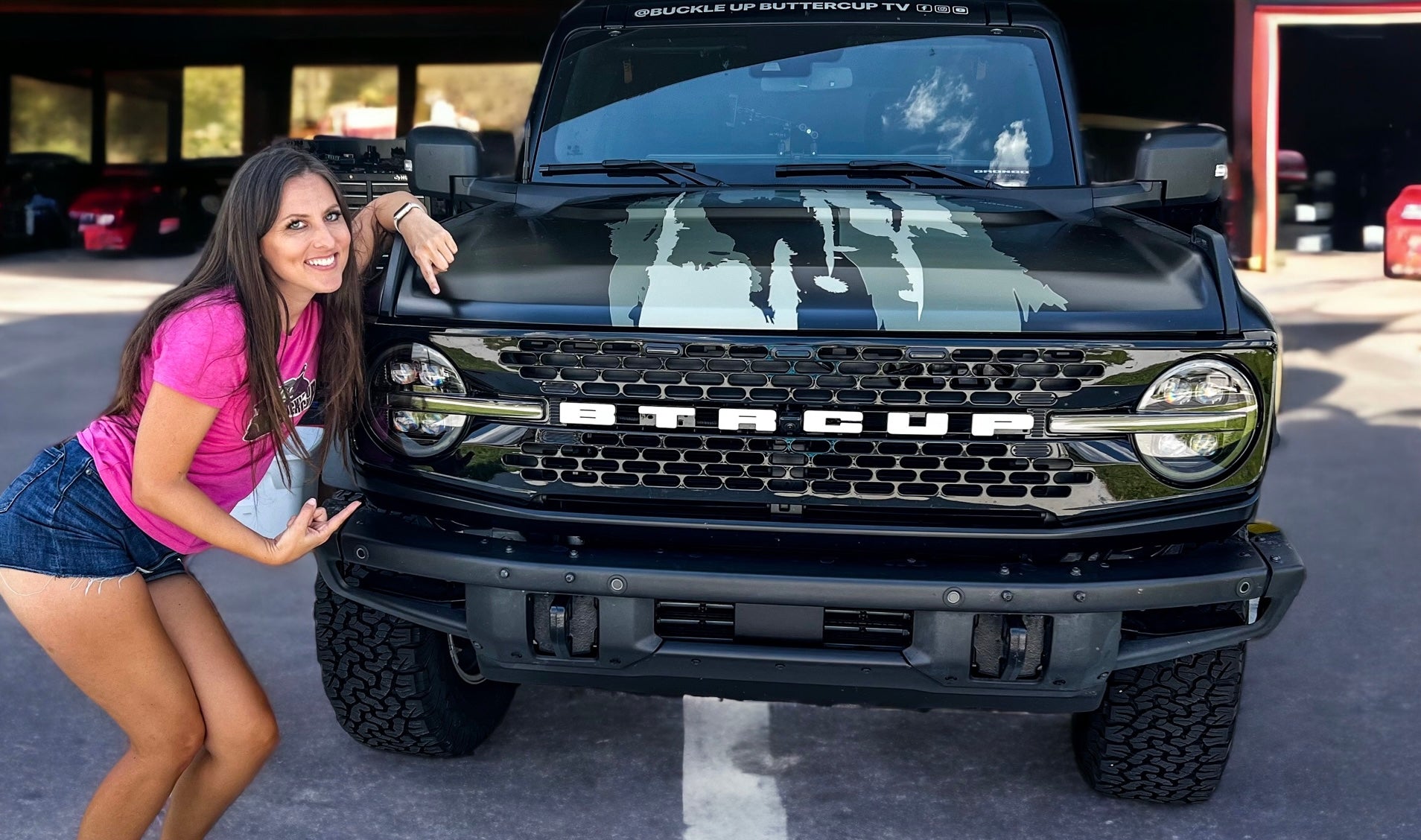 Ford Bronco with Grille and Light Upgrades from Buckle Up Off-Road