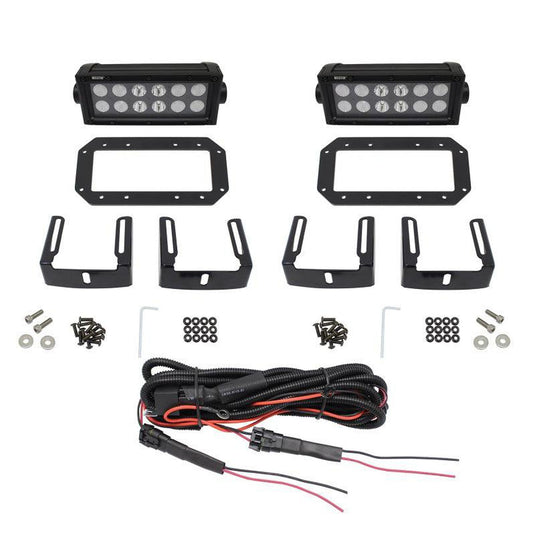 Westin HDX Flush Mount B-FORCE LED Light Kit (Set of 2) w/wiring harness | wes57-0025