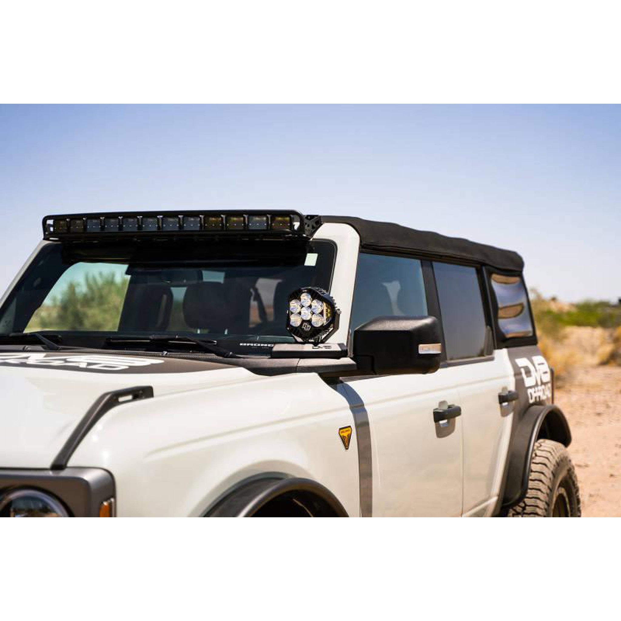DV8 Offroad A-Pillar Pod Light Mounts for 2021+ Ford Bronco | dveLBBR-02