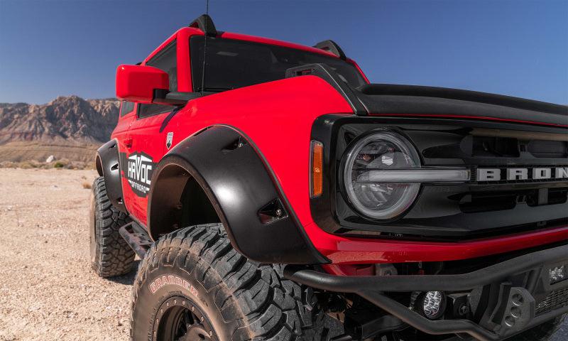 Bushwacker 21-22 Ford Bronco (2 Door) Pocket Style Fender Flares - 4pc Smooth