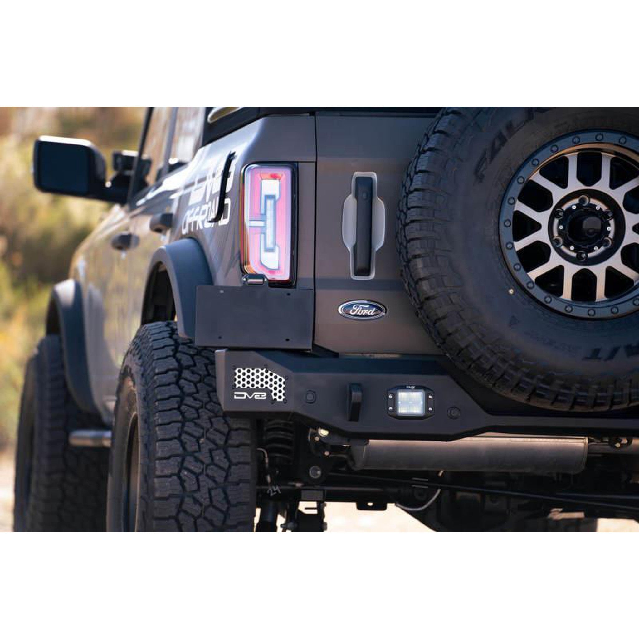 DV8 Offroad MTO Series Rear Bumper for 2021+ Ford Bronco | dveRBBR-01