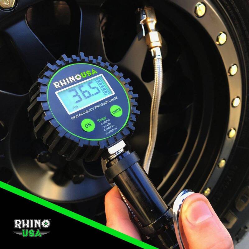 Rhino USA 200 Psi Digital Tire Inflator Gauge | RGAUGE-0200