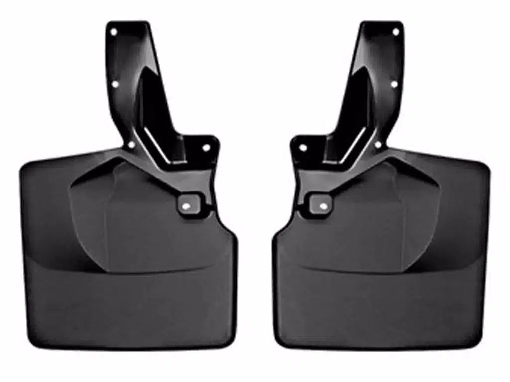 WeatherTech No Drill Mud Flaps for 2021+ Ford Bronco w/ 315 Tires & Plastic bumper Front Set | wet110140