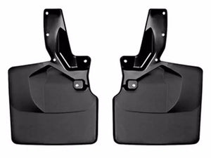 WeatherTech No Drill Mud Flaps for 2021+ Ford Bronco w/ 315 Tires & Plastic bumper Front Set | wet110140