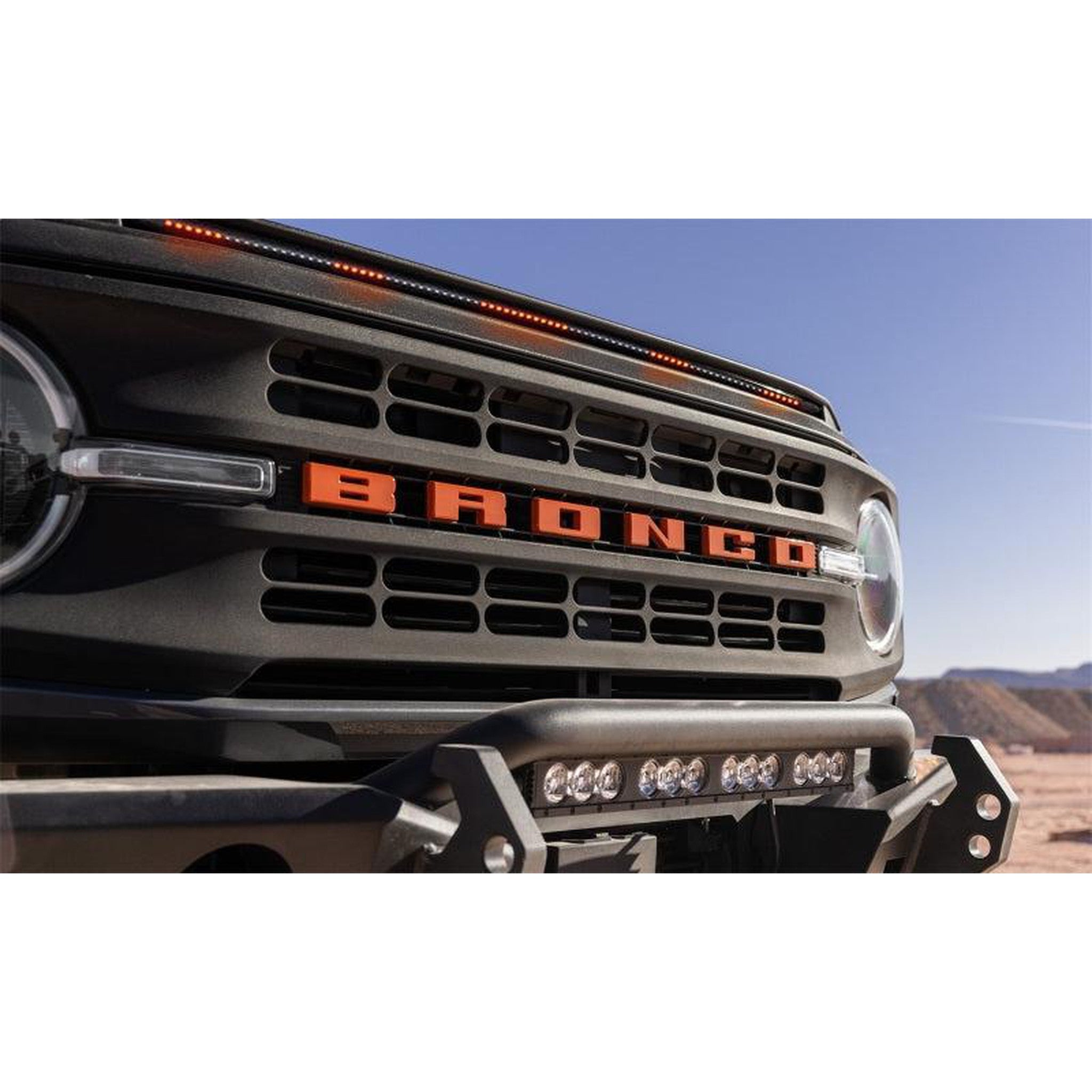 AVS Low Profile Aeroskin Lightshield Pro - Black- for 2021+ Ford Bronco | avs953183